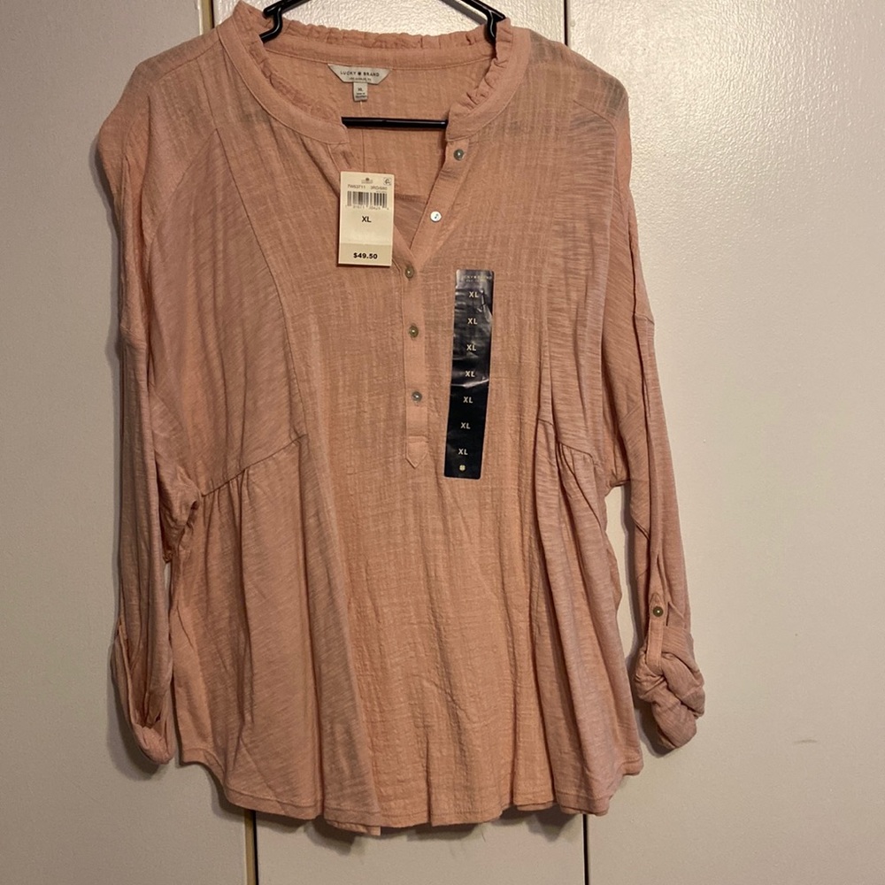 Women’s Lucky Brand gauzy blouse. NWT